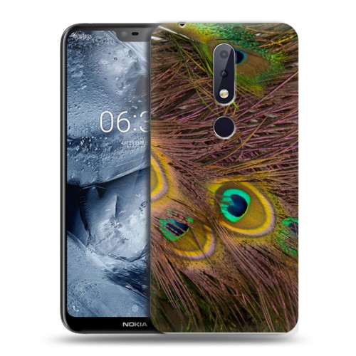 Дизайнерский пластиковый чехол для Nokia 6.1 Plus Перья