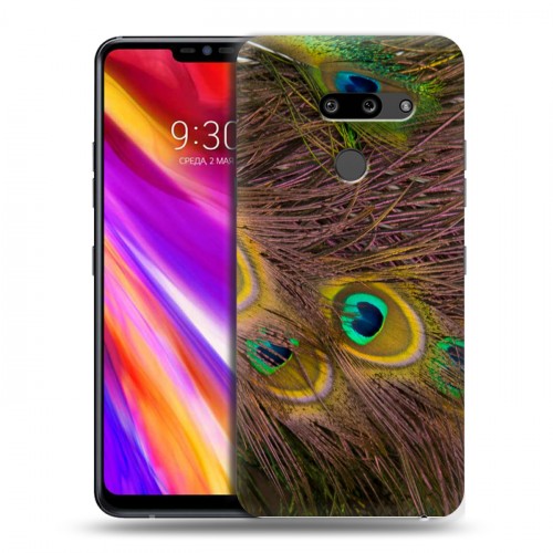 Дизайнерский пластиковый чехол для LG G8 ThinQ Перья