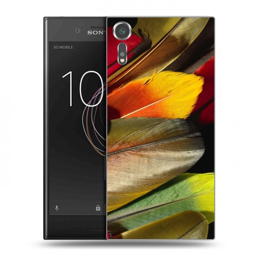 Дизайнерский пластиковый чехол для Sony Xperia XZs Перья