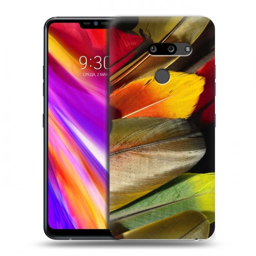 Дизайнерский пластиковый чехол для LG G8 ThinQ Перья