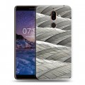 Дизайнерский пластиковый чехол для Nokia 7 Plus Перья