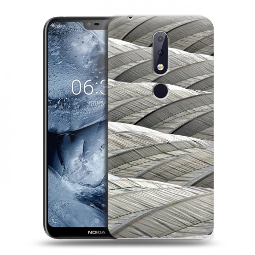 Дизайнерский силиконовый чехол для Nokia 6.1 Plus Перья