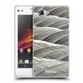 Дизайнерский пластиковый чехол для Sony Xperia L Перья