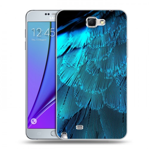 Дизайнерский пластиковый чехол для Samsung Galaxy Note 2 Перья