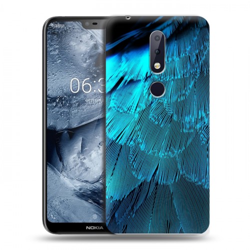 Дизайнерский пластиковый чехол для Nokia 6.1 Plus Перья