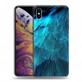 Дизайнерский силиконовый чехол для Iphone Xs Max Перья