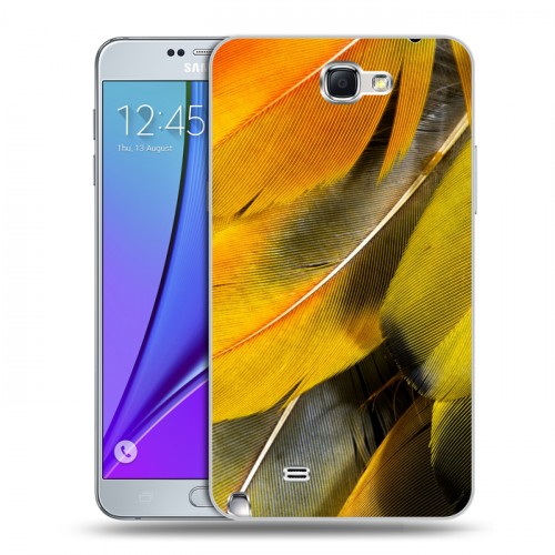 Дизайнерский пластиковый чехол для Samsung Galaxy Note 2 Перья
