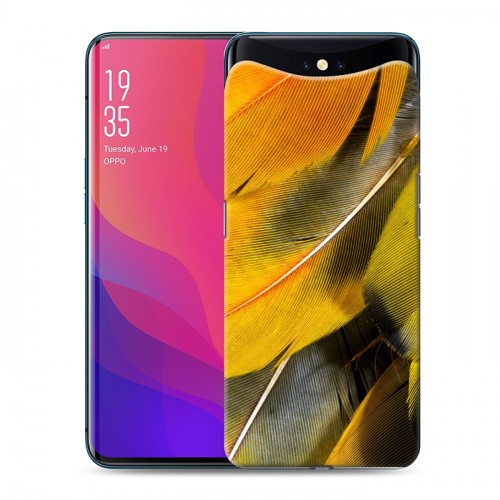 Дизайнерский силиконовый чехол для OPPO Find X Перья