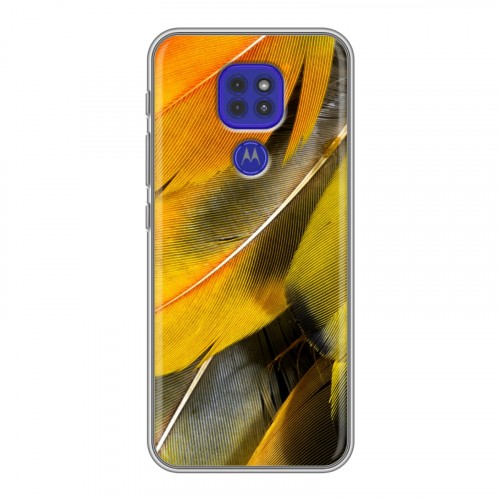 Дизайнерский силиконовый чехол для Motorola Moto G9 Play Перья