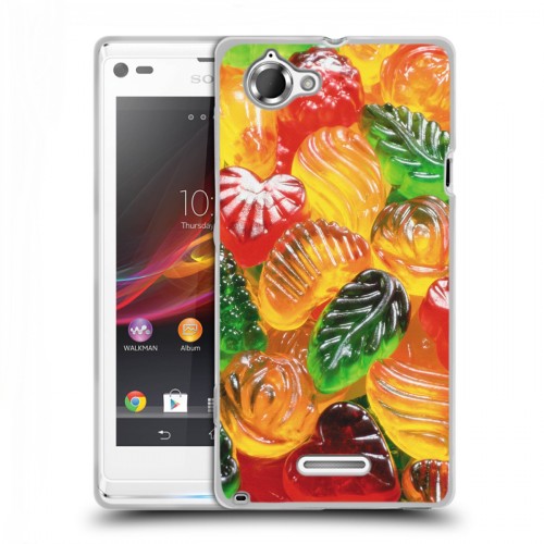 Дизайнерский пластиковый чехол для Sony Xperia L Сладости