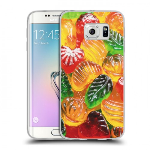 Дизайнерский пластиковый чехол для Samsung Galaxy S6 Edge Сладости