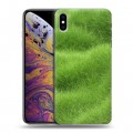 Дизайнерский силиконовый чехол для Iphone Xs Max Трава