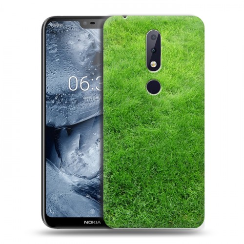 Дизайнерский пластиковый чехол для Nokia 6.1 Plus Трава