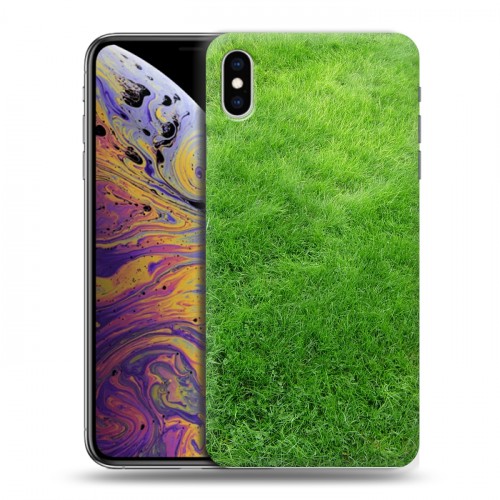 Дизайнерский силиконовый чехол для Iphone Xs Max Трава