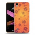 Дизайнерский силиконовый чехол для LG X Style Цветочные мотивы