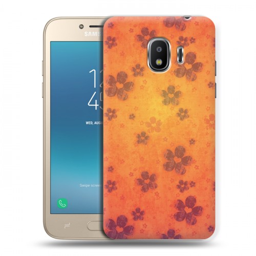 Дизайнерский пластиковый чехол для Samsung Galaxy J2 (2018) Цветочные мотивы