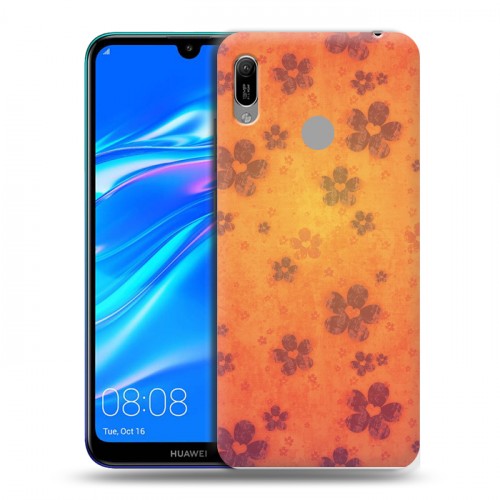 Дизайнерский пластиковый чехол для Huawei Y6 (2019) Цветочные мотивы