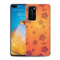 Дизайнерский пластиковый чехол для Huawei P40 Цветочные мотивы