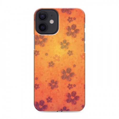 Дизайнерский силиконовый с усиленными углами чехол для Iphone 12 Mini Цветочные мотивы