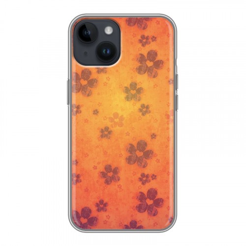 Дизайнерский пластиковый чехол для Iphone 14 Цветочные мотивы