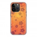 Дизайнерский силиконовый чехол для Iphone 14 Pro Цветочные мотивы