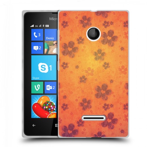 Дизайнерский пластиковый чехол для Microsoft Lumia 435 Цветочные мотивы