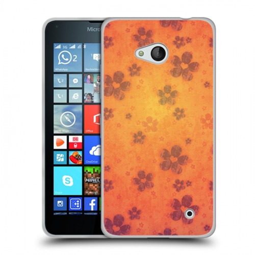 Дизайнерский пластиковый чехол для Microsoft Lumia 640 Цветочные мотивы