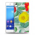 Дизайнерский пластиковый чехол для Sony Xperia Z3+ Цветочные мотивы