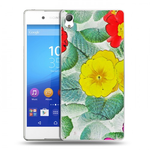 Дизайнерский пластиковый чехол для Sony Xperia Z3+ Цветочные мотивы