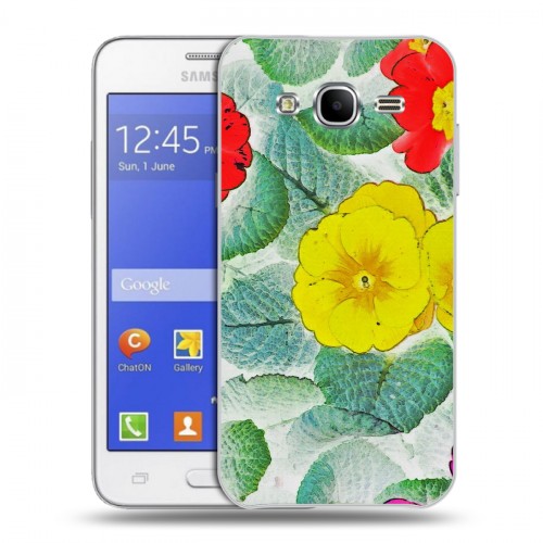 Дизайнерский пластиковый чехол для Samsung Galaxy J7 Цветочные мотивы