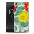 Дизайнерский пластиковый чехол для Sony Xperia XZs Цветочные мотивы