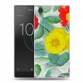 Дизайнерский пластиковый чехол для Sony Xperia L1 Цветочные мотивы