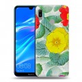 Дизайнерский пластиковый чехол для Huawei Y6 (2019) Цветочные мотивы