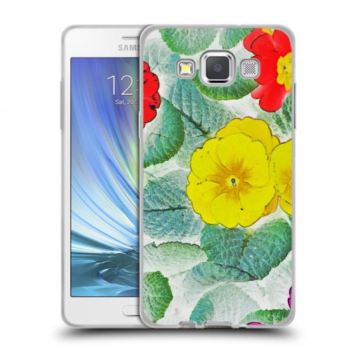 Дизайнерский пластиковый чехол для Samsung Galaxy A5 Цветочные мотивы