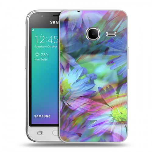 Дизайнерский силиконовый чехол для Samsung Galaxy J1 mini (2016) Цветочные мотивы