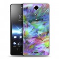 Дизайнерский пластиковый чехол для Sony Xperia TX Цветочные мотивы