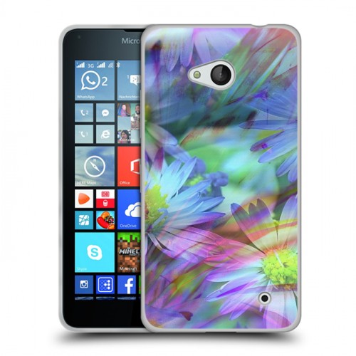 Дизайнерский пластиковый чехол для Microsoft Lumia 640 Цветочные мотивы