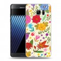 Дизайнерский пластиковый чехол для Samsung Galaxy Note 7 Цветочные мотивы