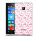 Дизайнерский пластиковый чехол для Microsoft Lumia 435 Цветочные мотивы