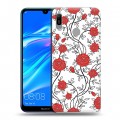 Дизайнерский пластиковый чехол для Huawei Y6 (2019) Цветочные мотивы