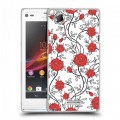 Дизайнерский пластиковый чехол для Sony Xperia L Цветочные мотивы