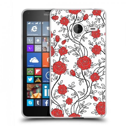 Дизайнерский пластиковый чехол для Microsoft Lumia 640 XL Цветочные мотивы