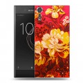 Дизайнерский пластиковый чехол для Sony Xperia XZs Цветочные мотивы