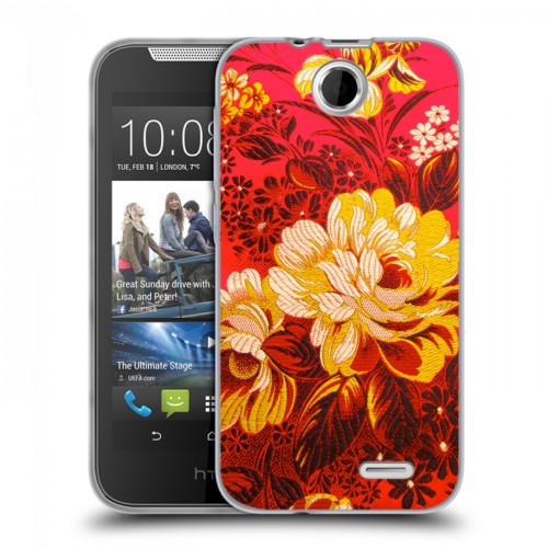 Дизайнерский силиконовый чехол для HTC Desire 310 Цветочные мотивы