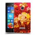 Дизайнерский пластиковый чехол для Microsoft Lumia 435 Цветочные мотивы