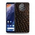 Дизайнерский силиконовый чехол для Nokia 9 PureView Кожа змей