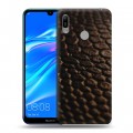 Дизайнерский пластиковый чехол для Huawei Y6 (2019) Кожа змей