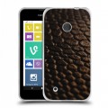 Дизайнерский пластиковый чехол для Nokia Lumia 530 Кожа змей