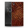 Дизайнерский пластиковый чехол для Sony Xperia L1 Кожа змей