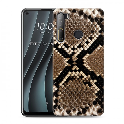 Дизайнерский силиконовый чехол для HTC Desire 20 Pro Кожа змей